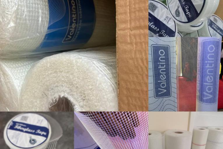 فایبرگلاس(وال مش) مقاوم قلیا | جایگزین والپست | عایق استخر و بام | نوار تیپ پشت چسب دار کناف